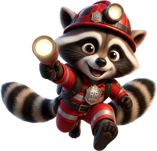 Charlie Chattertail, The Brave Raccoon