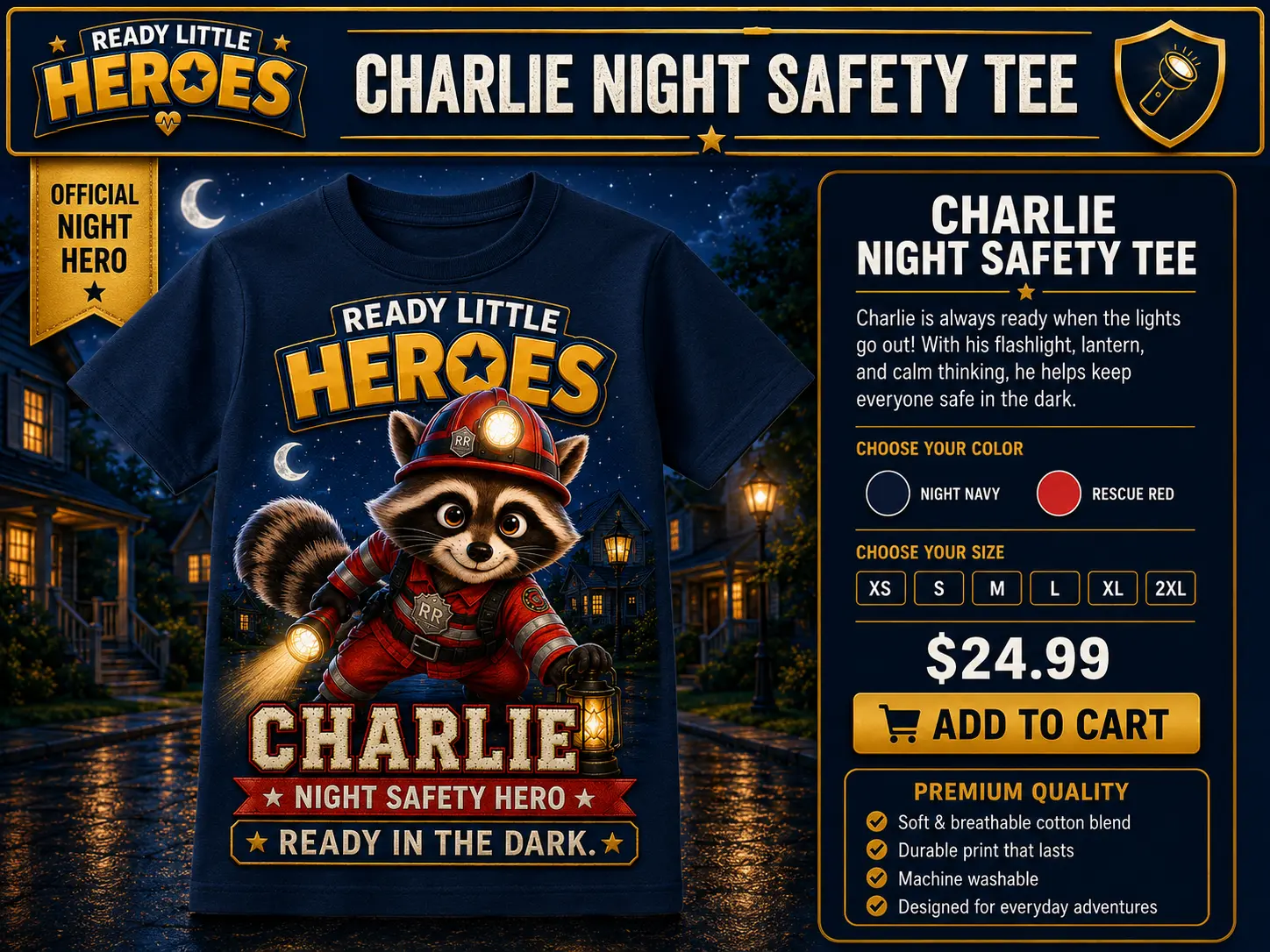 Charlie Chattertail Ready Little Heroes artwork