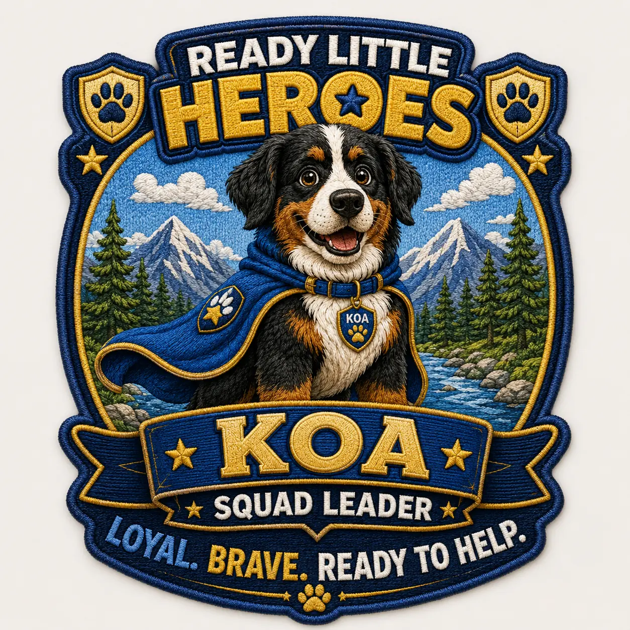 Koa character badge