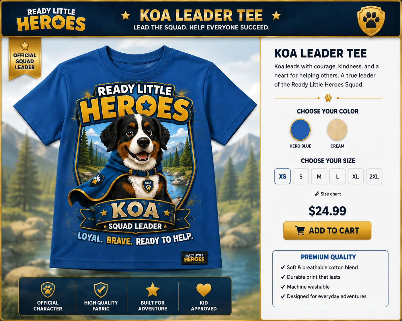Koa character tee